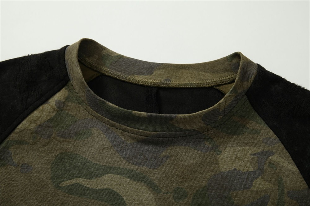 Men's Restarall Camo Layered Long Sleeve T-Shirt Streetwear Y2K Oversized M-XXL gallery
