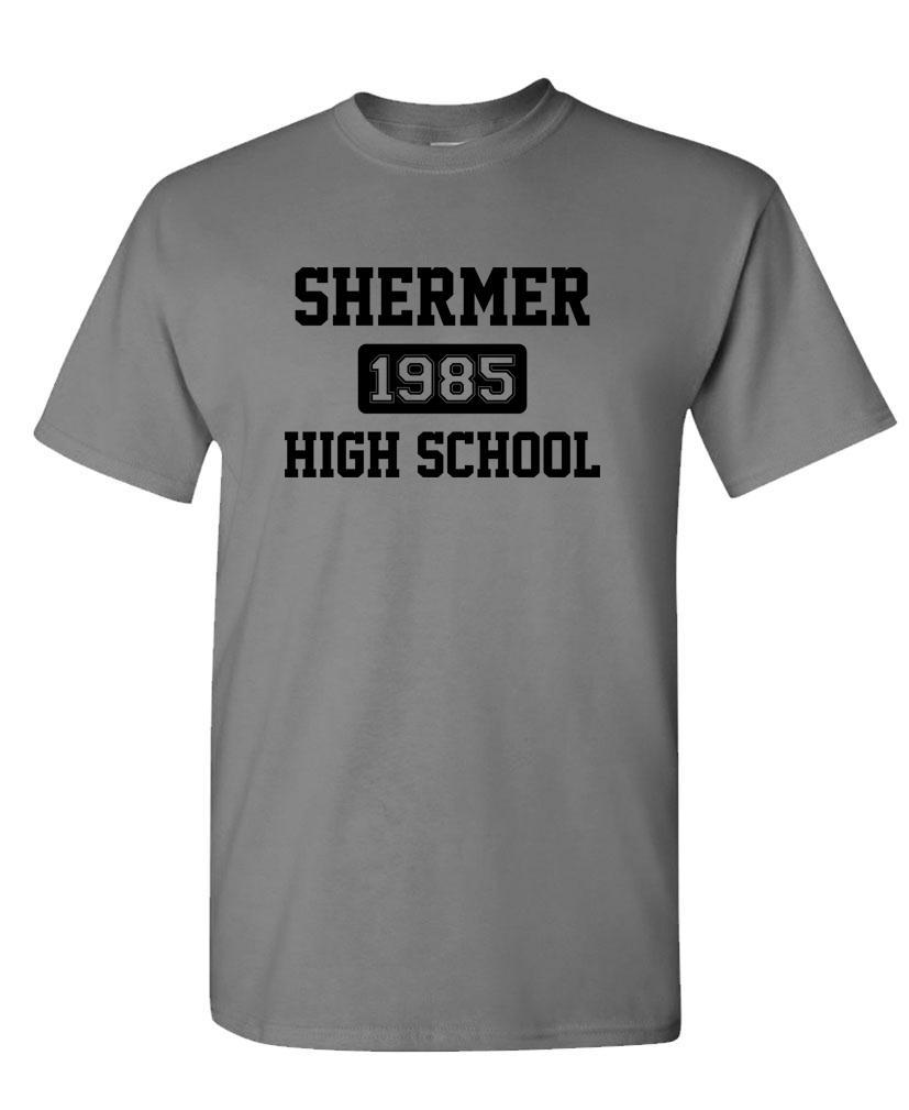 SHERMER HIGH SCHOOL - funny breakfast joke - Cotton Unisex T-Shirt gallery