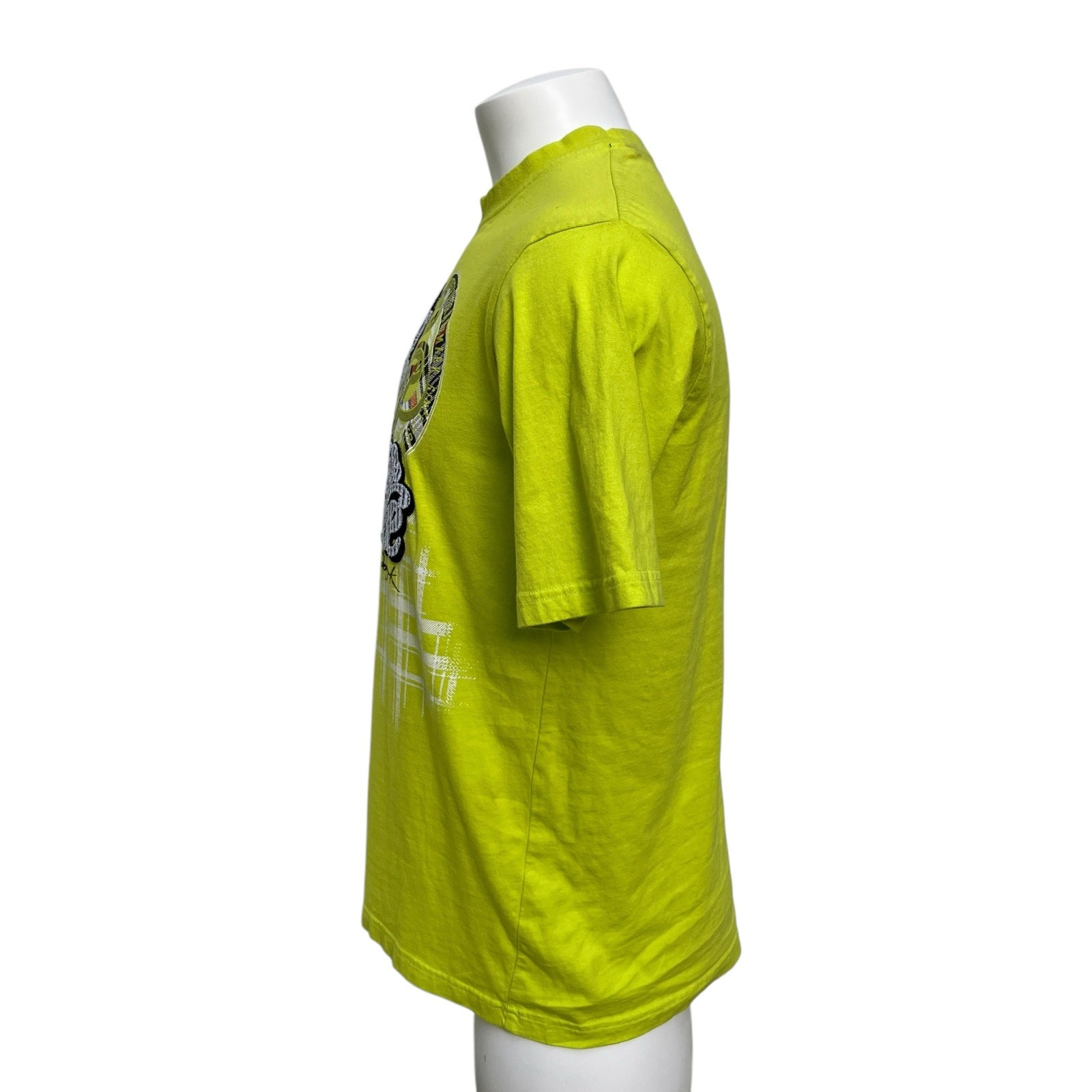 SouthPole T Shirt Sz M Neon Green Y2K Jesse Pinkman Skater Punk Streetwear gallery