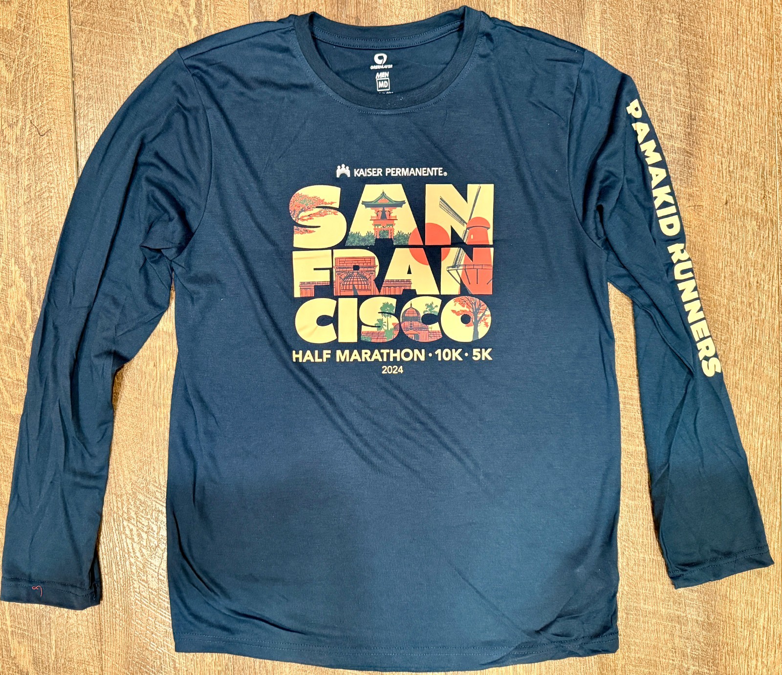 New 2024 KPSF Kaiser San Francisco Half Marathon 10k 5k Men's MED Race T-Shirt gallery