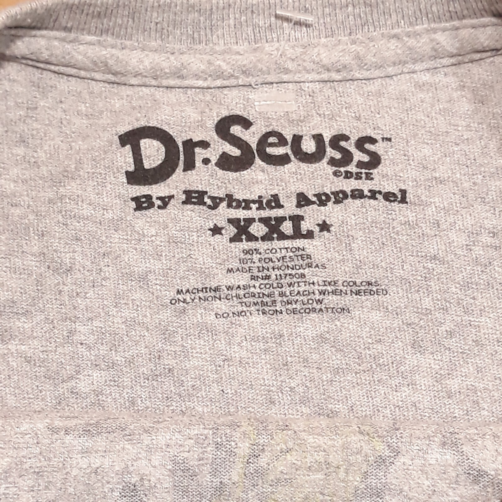Dr Seuss By Hybrid Apparel Full Body Grinch Gray T-Shirt Men's 2XL gallery