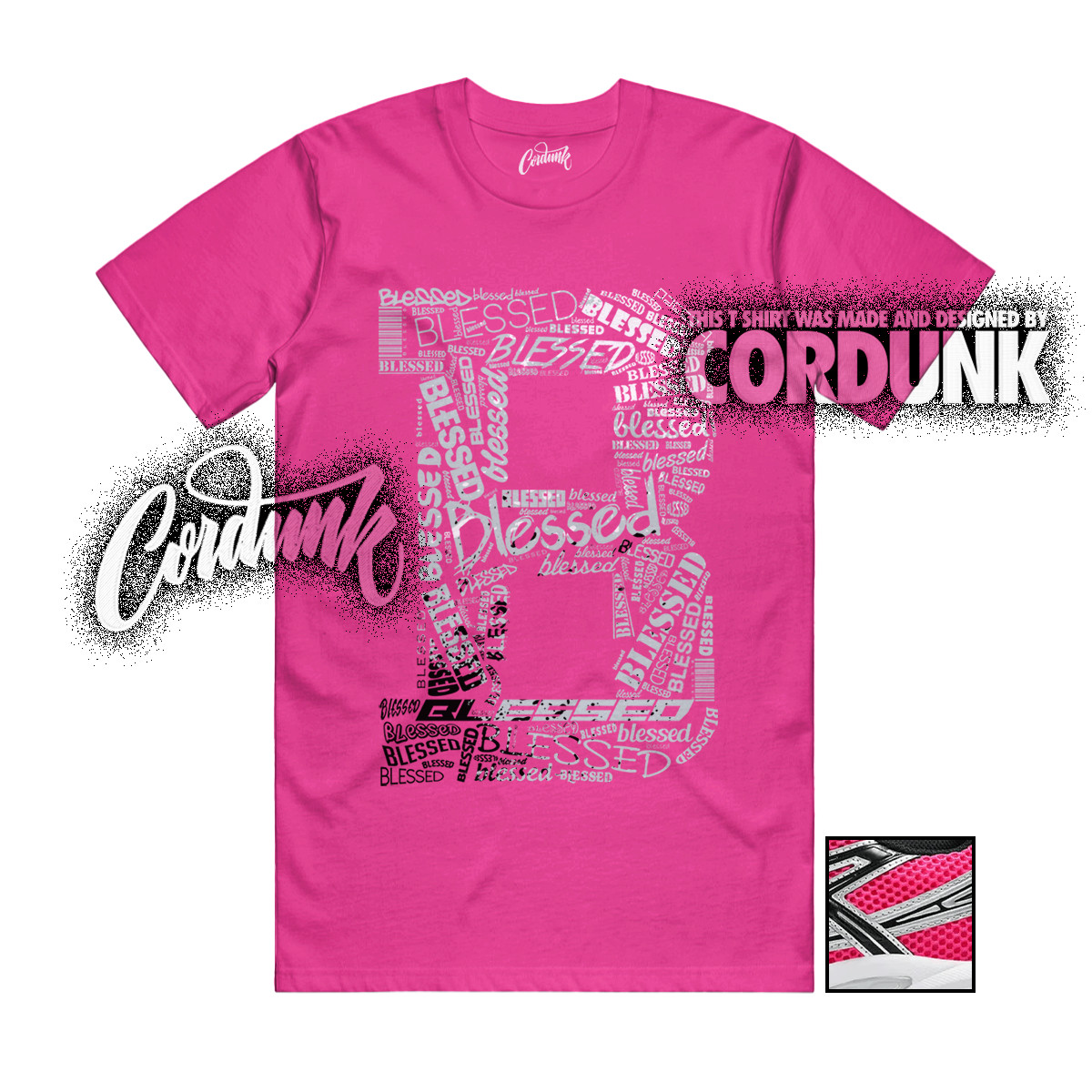 Gel-1130 Neon Pack Pink Metallic Silver T Shirt Match B BLS