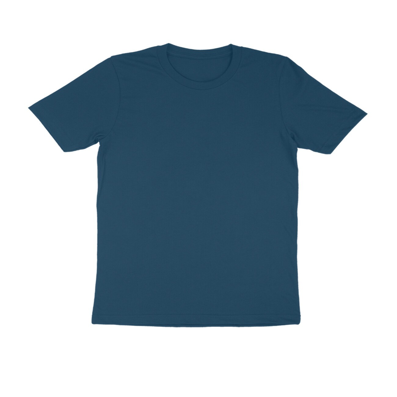 Round Neck Navy Blue Color Mix Size Half Sleeve Casual Wear T shirt For Men