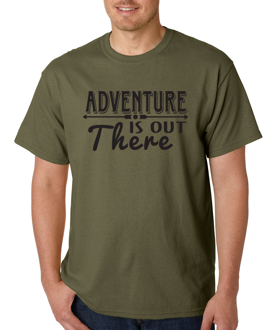 ADVENTURE is out THERE camping outdoors hiking summer lifestyle vacation T-Shirt