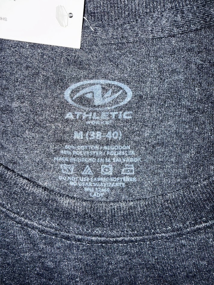 Athletic Works Moisture Wicking Tshirt Short Sleeve Crew Blue Men's Medium gallery