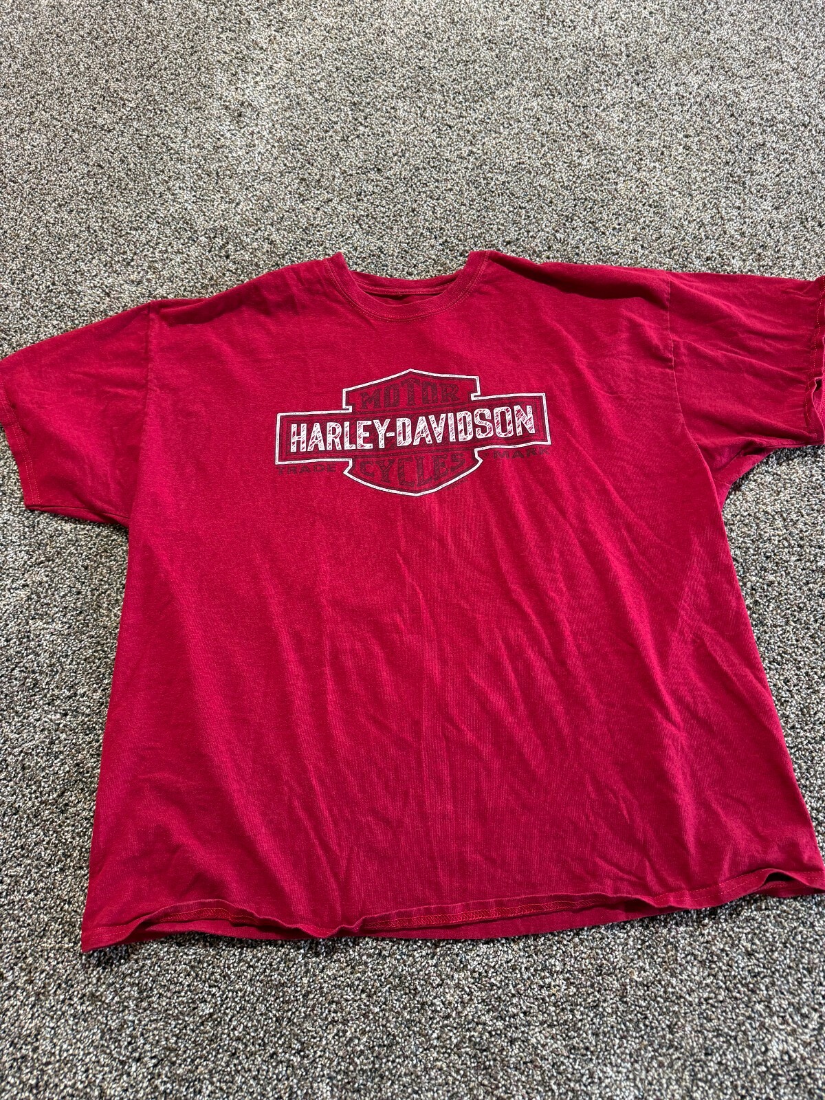 Harley Davidson Mens T-Shirt Size XL NO TAG Red Wyoming Double Sided gallery