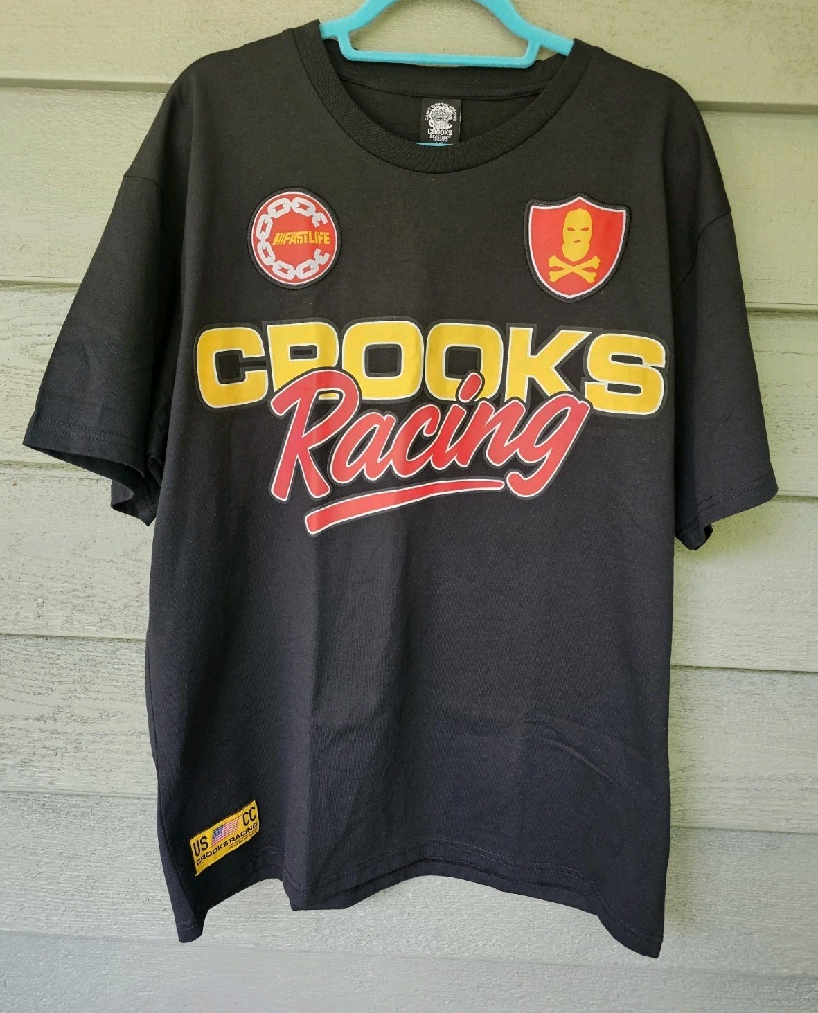 Crooks & Castles T-Shirt Men's Size XL Crooks Racing Second To None Team Tee gallery