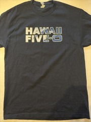 Hawaii Five 5-0 PI Shield Large 2 SidedT-Shirt Filmed on Location Honolulu