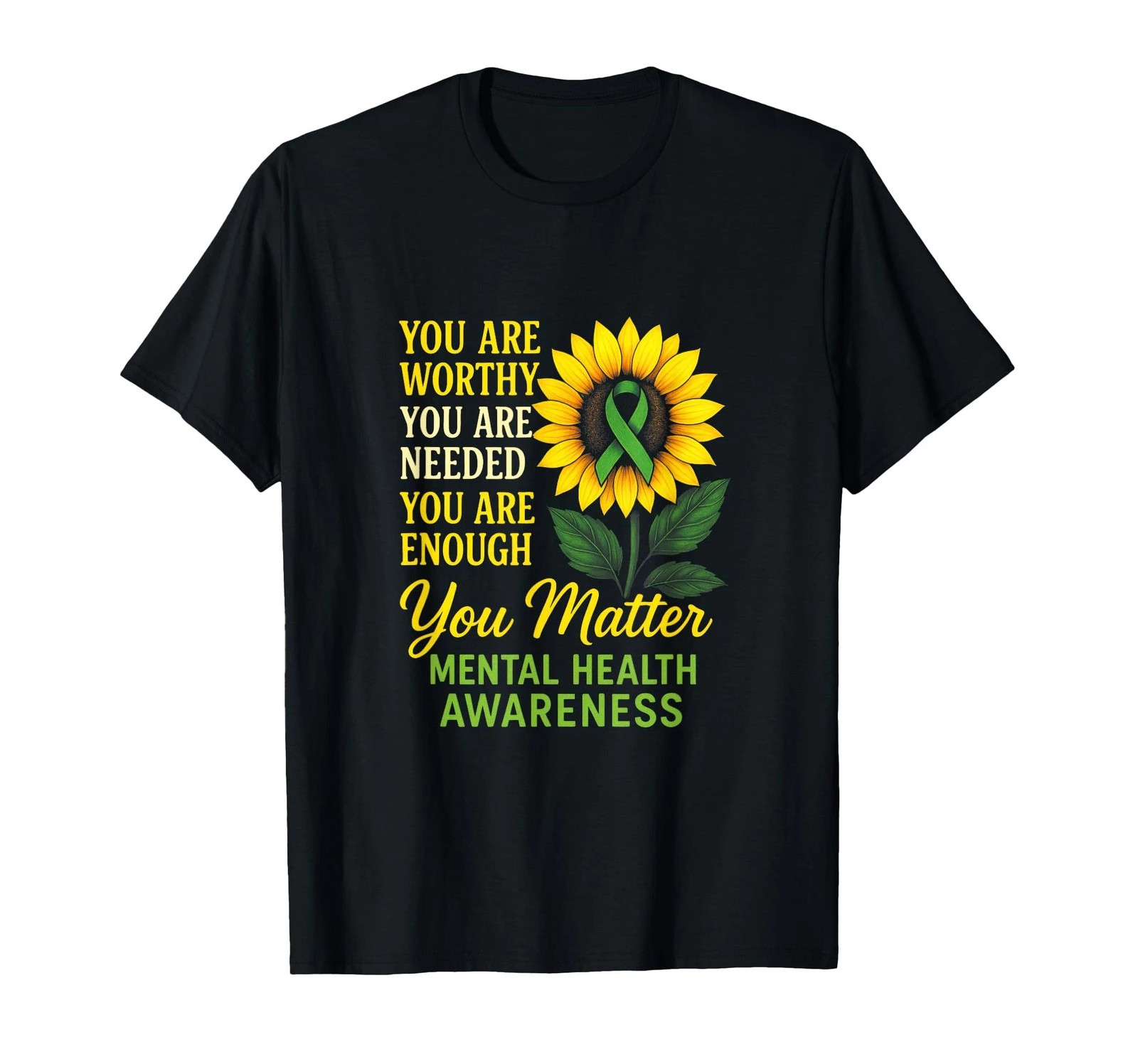 You Matter – Mental Health Awareness Sunflower T-Shirt