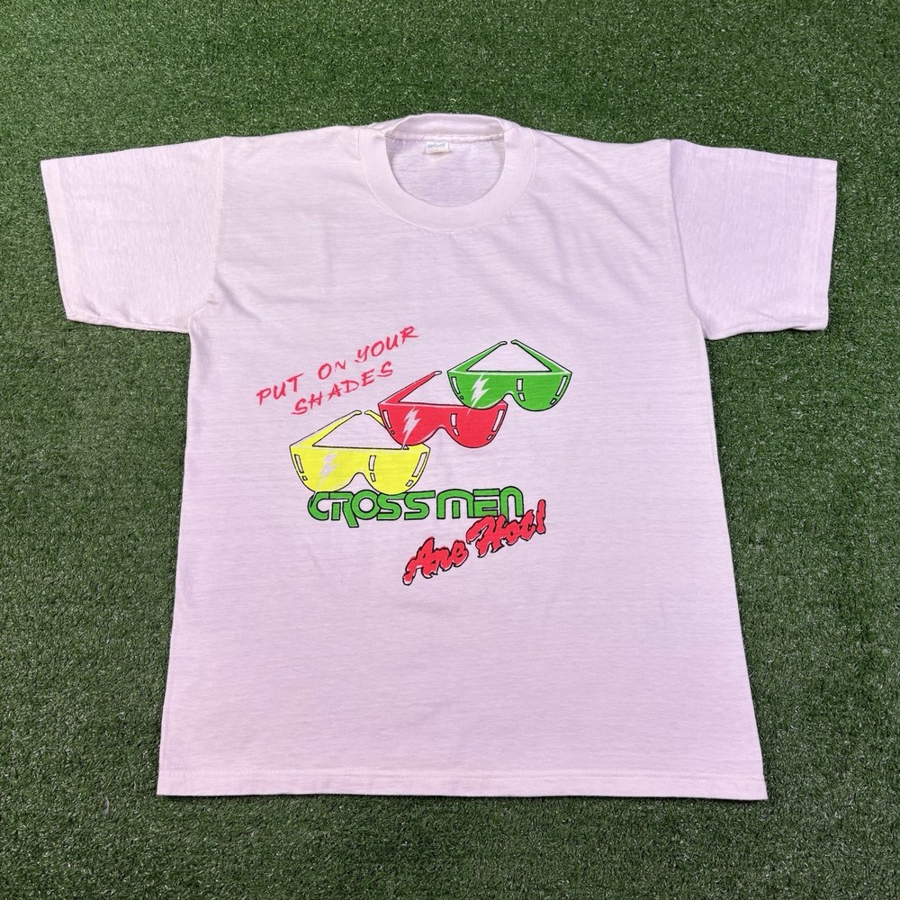 Vintage 90s Crossmen Are Hot Drum & Bugle Corp White Shirt Adult Medium – READ