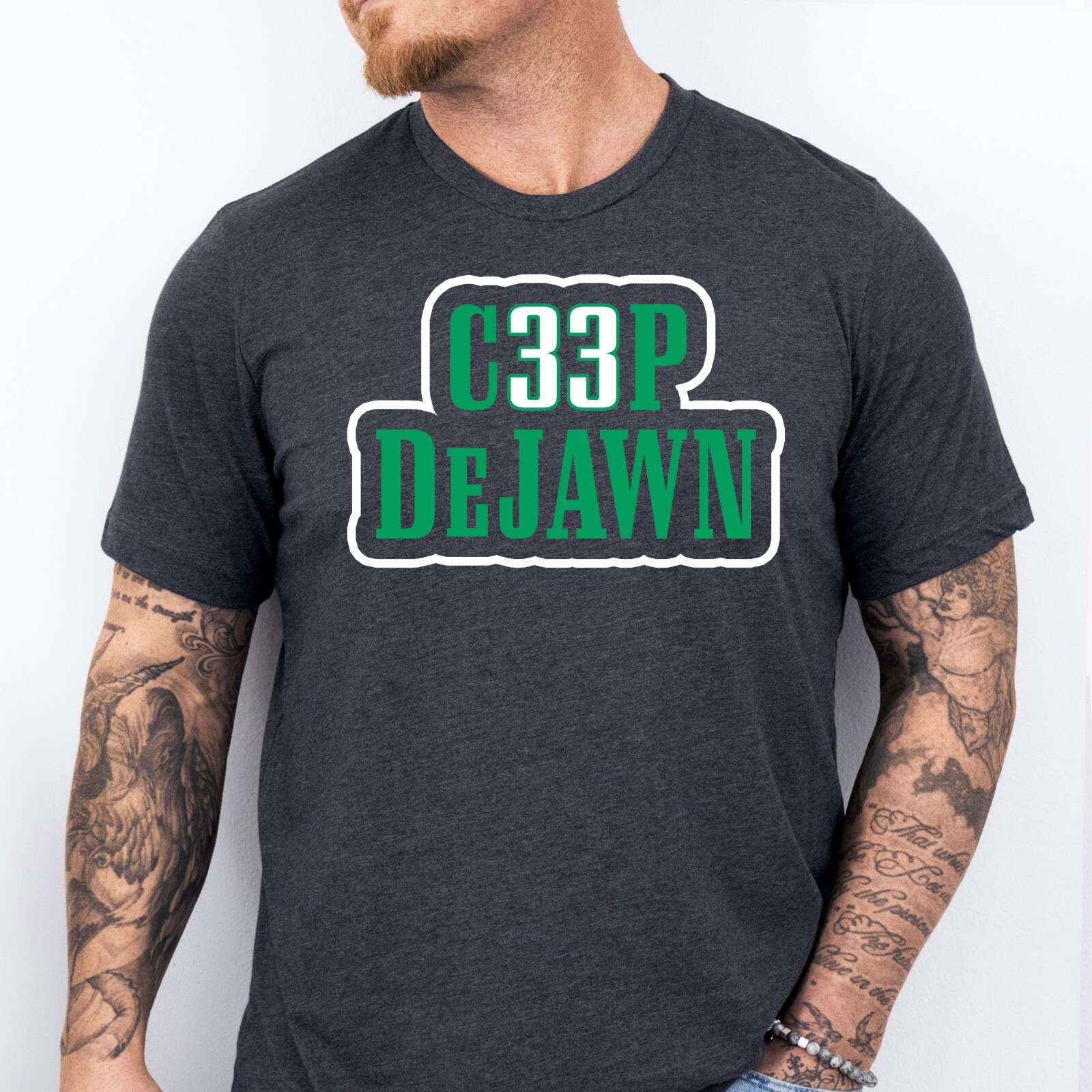 C33P DEJAWN | Philadelphia Football themed Soft Ring Spun Cotton T-Shirt gallery