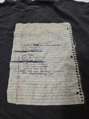 Kurt Cobain Nirvana Graphic Double Sided Anvil Size L Notebook End of Music Poem