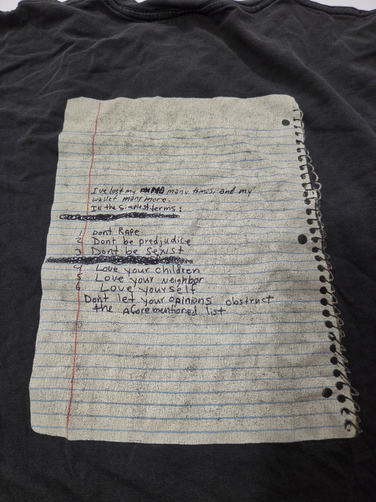Kurt Cobain Nirvana Graphic Double Sided Anvil Size L Notebook End of Music Poem gallery