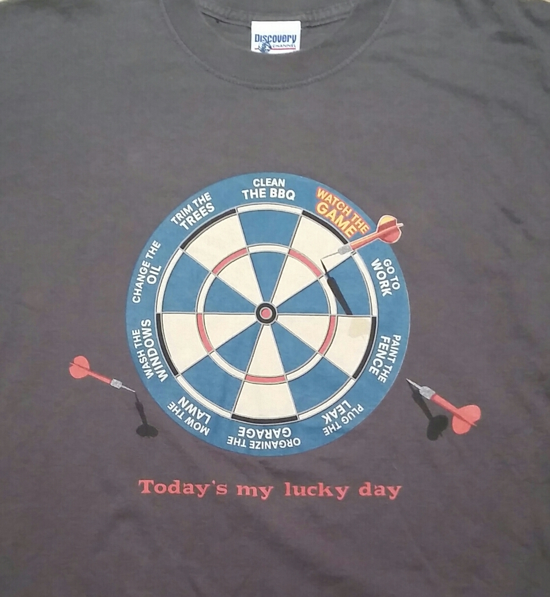 Discovery Channel Short Sleeve Graphic Tee Shirt Cotton Gray L gallery