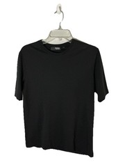 Murano Classic Crew Neck Tee Liquid Luxury Men’s Small Black S/S Minimalist