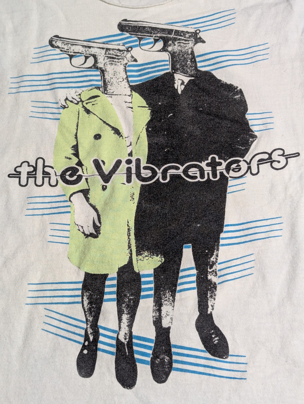 🔥 VTG/Y2K The Vibrators Punk Band | Automatic Lover | Pistol Cropped/Cutoff Tee gallery