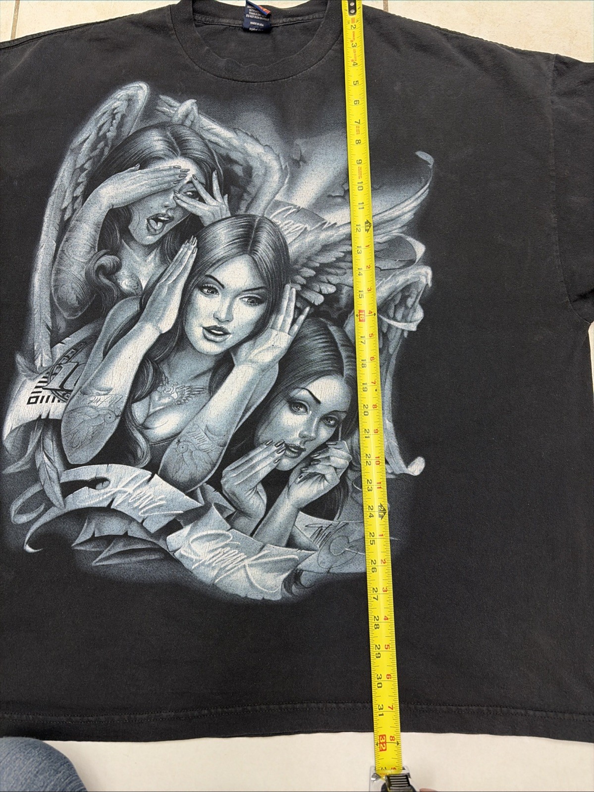 RARE OG Abel Collection Justice T Shirt SZ 4XL Double Sided Graphic Vintage Y2K gallery