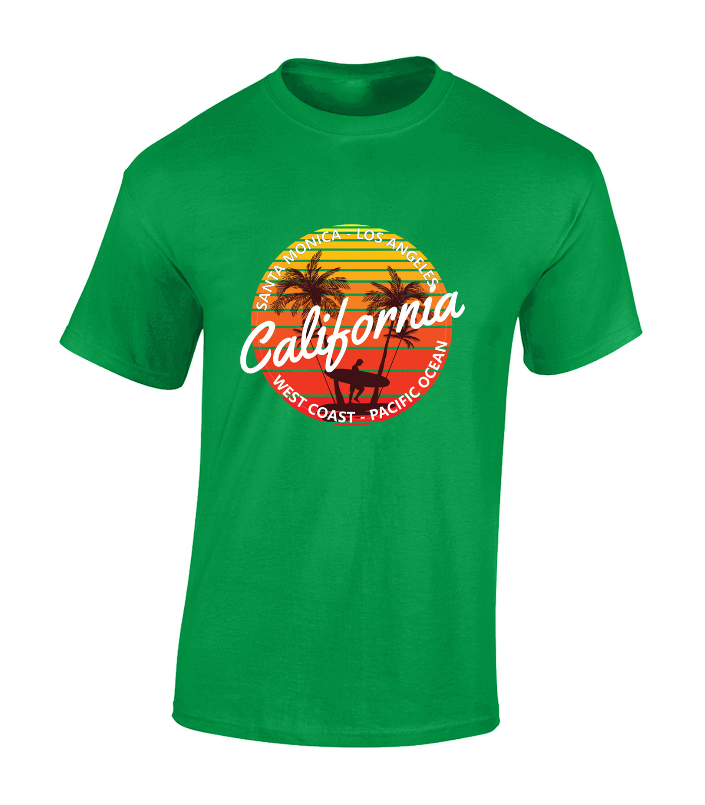 CALIFORNIA WEST COAST MENS T SHIRT COOL SUMMER BEACH HOLIDAY CLOTHING TOP gallery