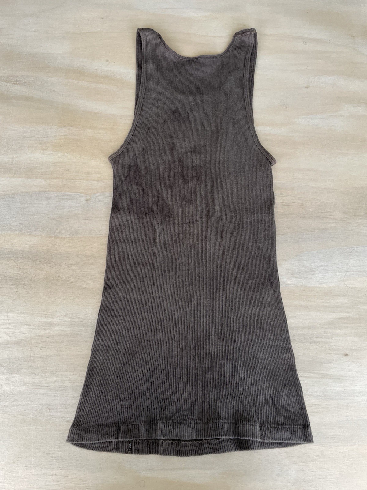 Bundle of 6 vintage overdyed distressed tank tops size L gallery