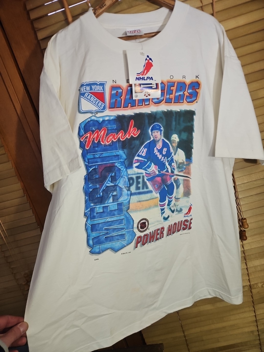 New NOS NWT 1996 Mark Messier NHL Player Tee T Shirt Men's XL New York Rangers gallery