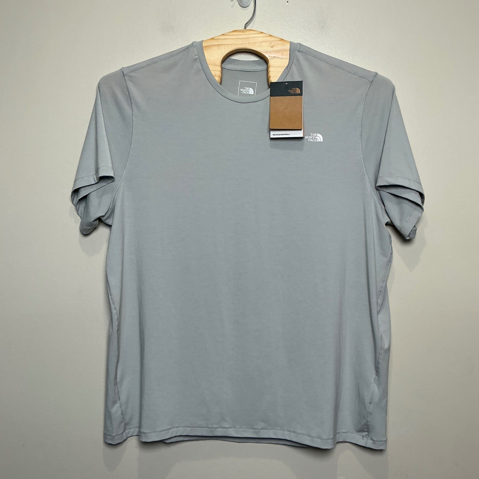 The North Face Adventure Tee Mens XXL High Rise Grey Standard Fit Recycled NWT gallery