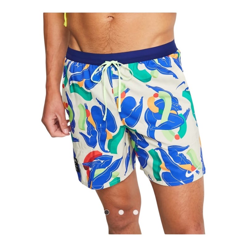 Nike Mens Colorful Print Running Flex Kelly Anna A.I.R. 7″ Shorts Size XL