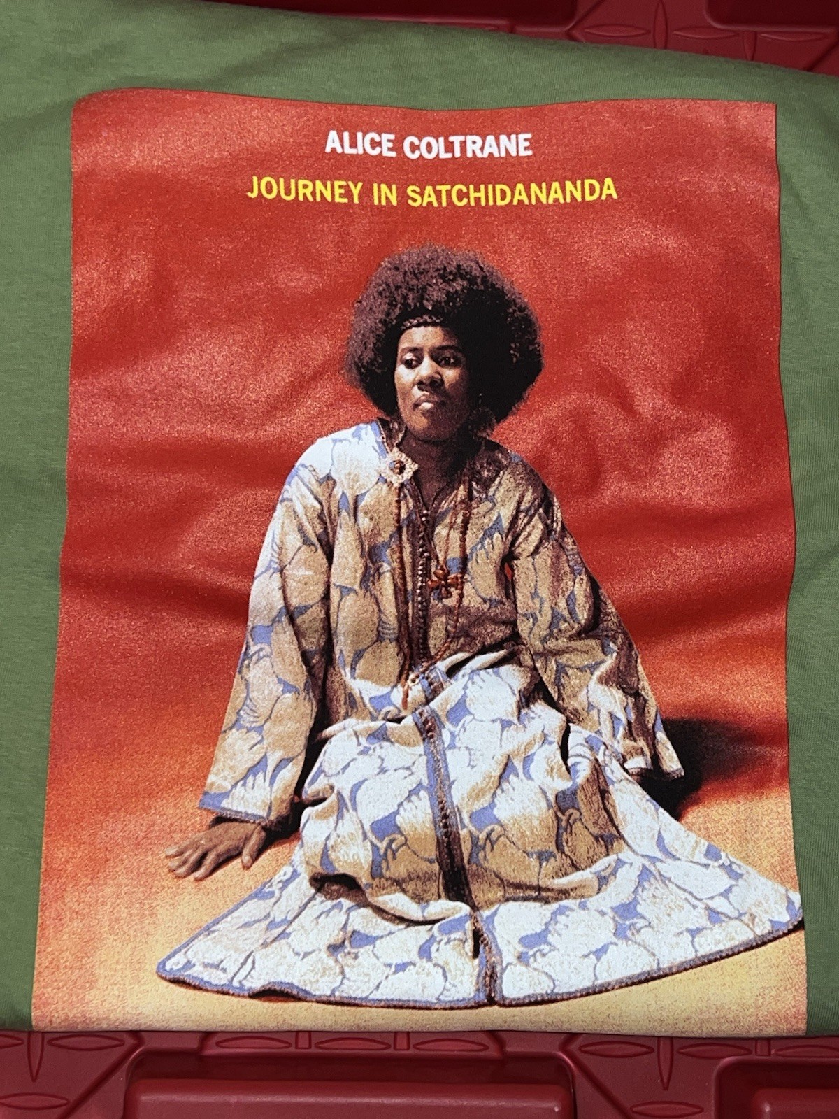 Supreme Alice Coltrane XL T-shirt Green 100% Cotton Made In USA