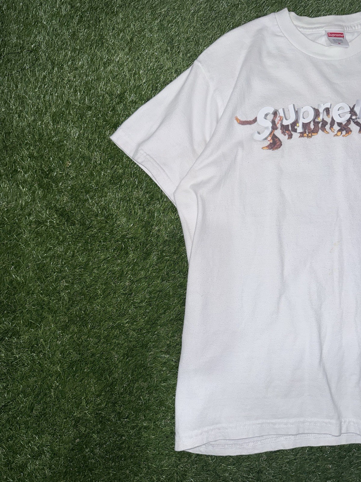 Supreme Apes Tee SS21. Mens Size M White 100% Cotton gallery