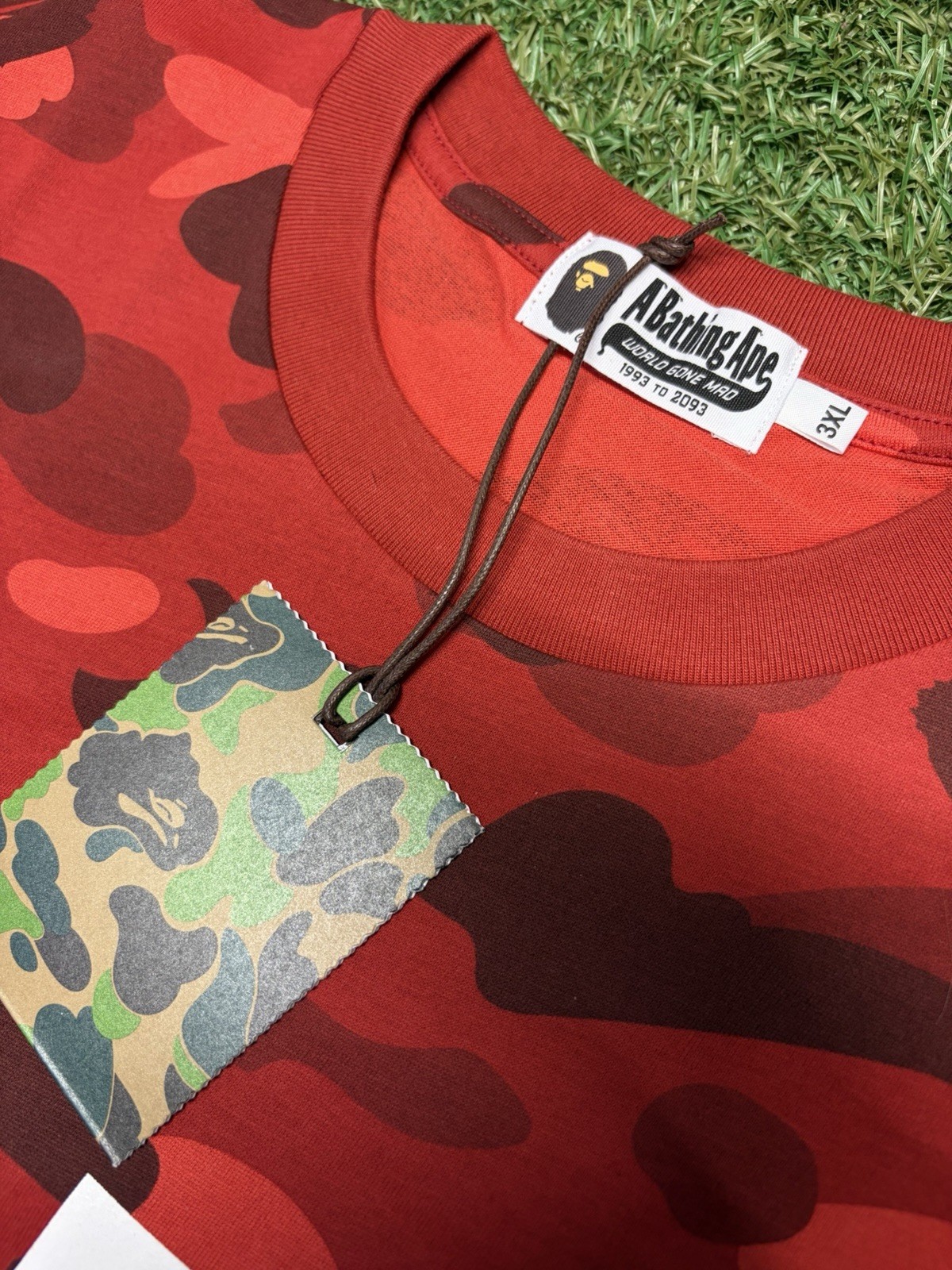 A Bathing Ape Red Color Camo Relaxed Fit Tee gallery