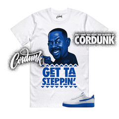 Air Force 1 Game Royal Blue White Hyper Dunk Low T Shirt Match MARTIN