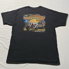 Harley Davidson T-Shirt Men’s XLT Miami Beach Key West Florida Motorcycles Art