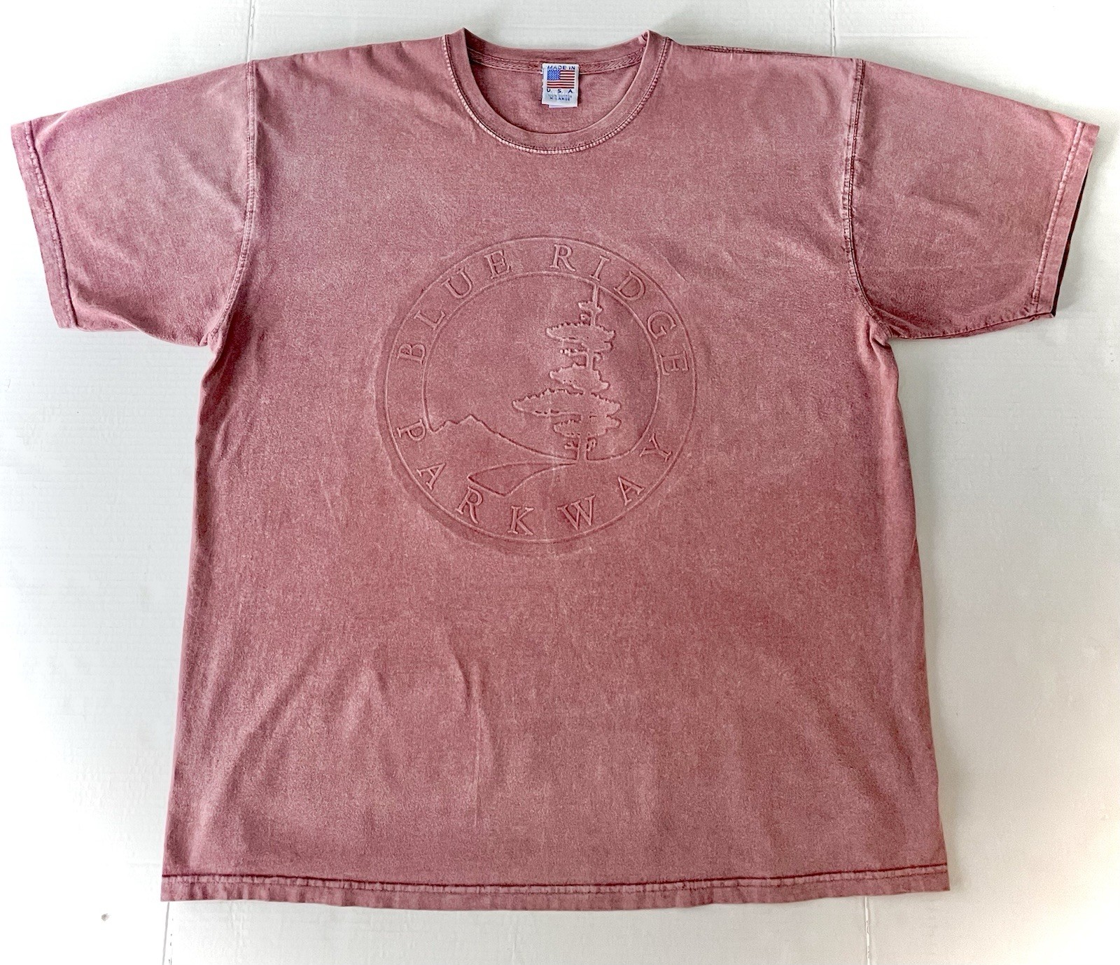 Vintage Blueridge Parkway T-Shirt Mens XL Made in USA Acid Wash 100% Cotton