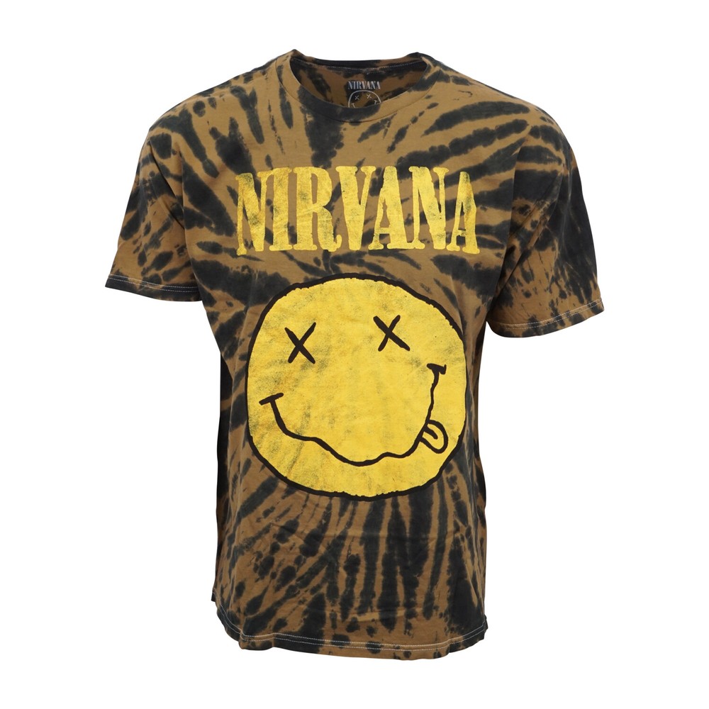 NIRVANA TIE DYE MENS T SHIRT