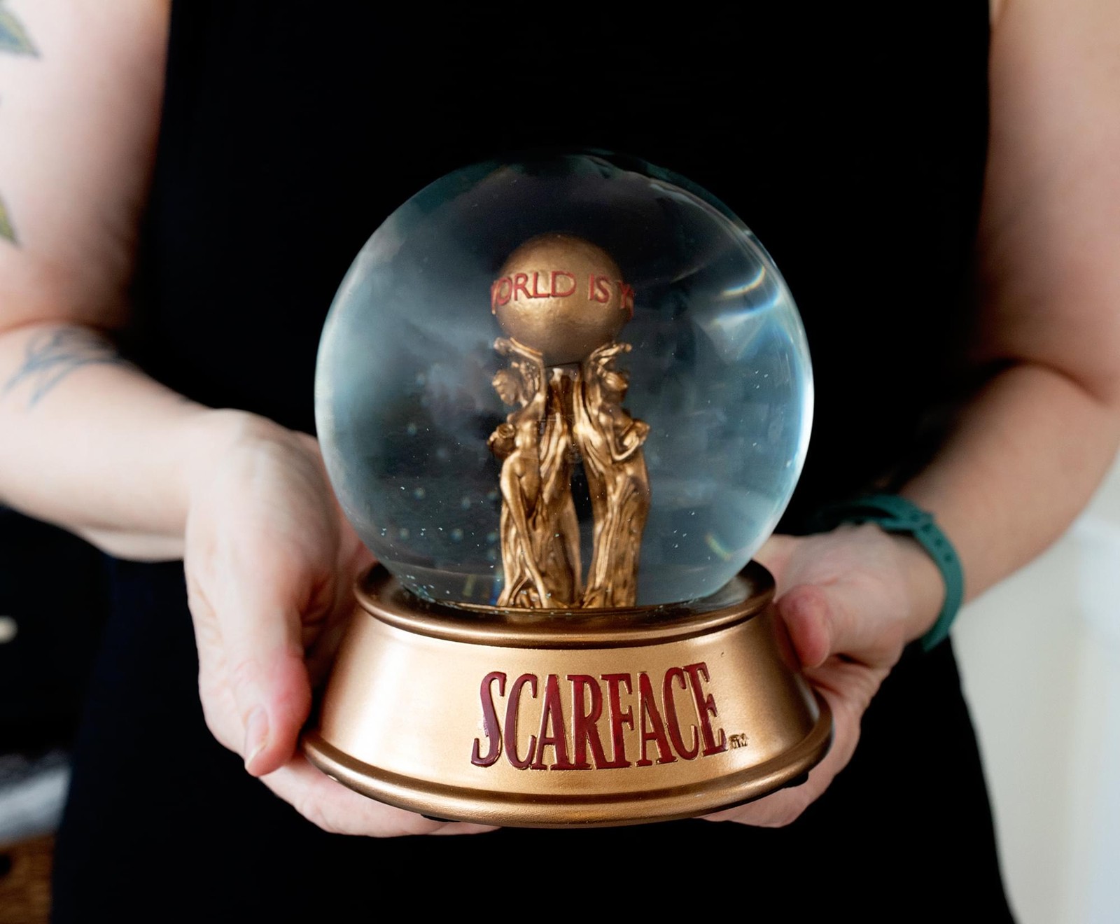 Scarface "The World Is Yours" Snow Globe | 6 Inches Tall gallery