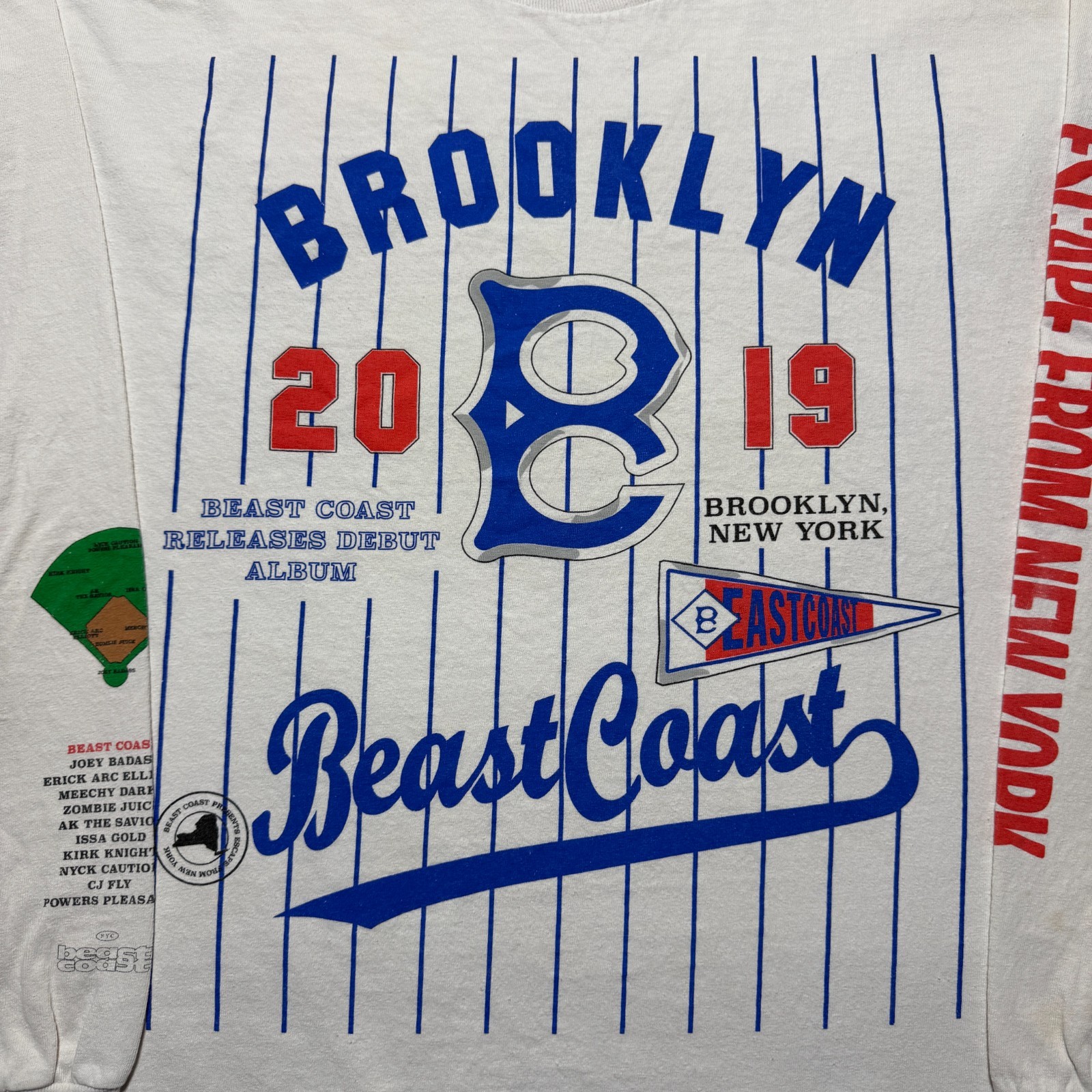 2019 Beast Coast Brooklyn NYC World Champions Hip Hop Long Sleeve Shirt - Large gallery