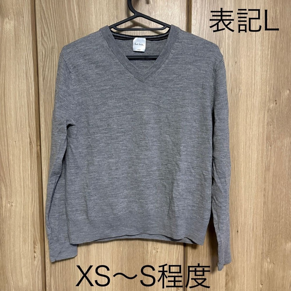 Paul Smith V-Neck Knit Sweater Long Sleeve Size L Japan