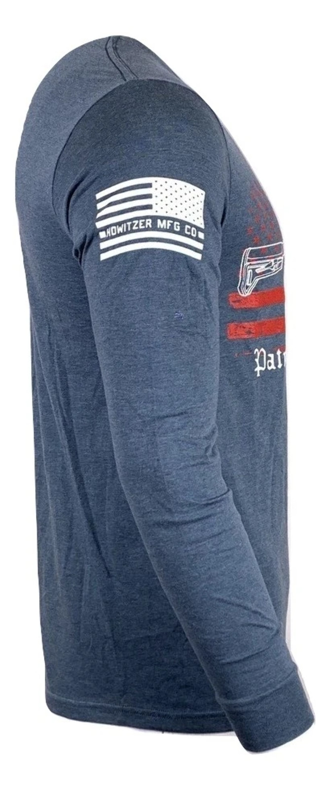 Howitzer Style Men's T-Shirt PATRIOT TO THE CORE Gray Military Grunt S M L XL 2X gallery