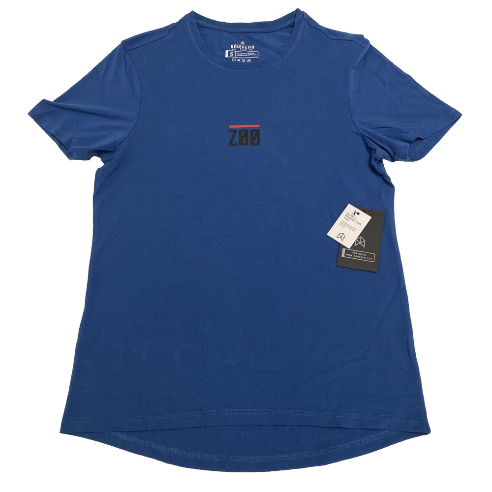 RAW GEAR MEN’S ESSENTIAL ZOO TEE SIZE SMALL BLUE