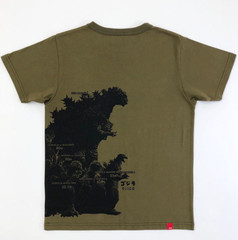 Godzilla | OJICO Collaboration T-shirt “All Star” Khaki Color TOHO Godzilla JP