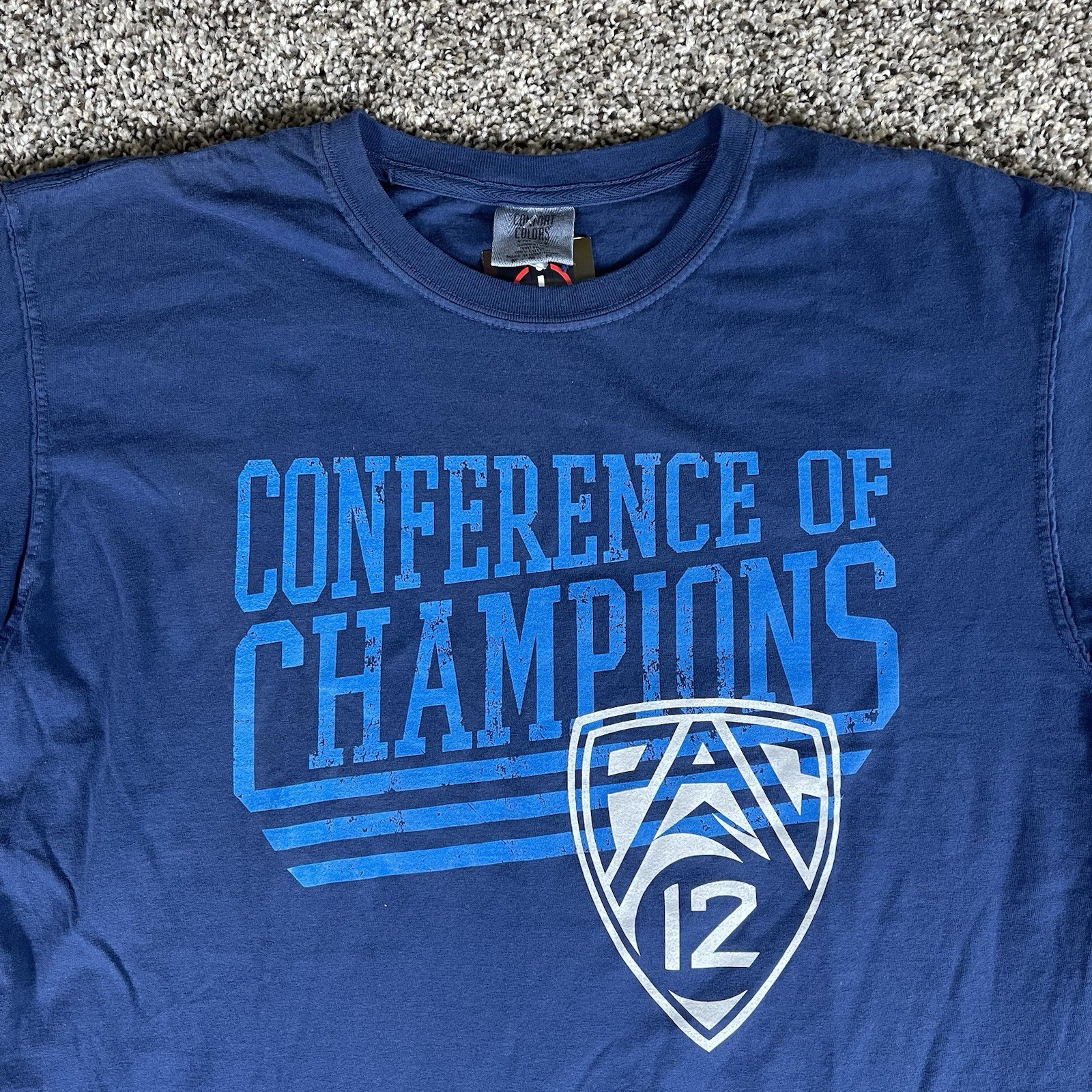 NCAA Pac 12 Men’s T-Shirt Comfort Colors Image One Blue Tee Size Medium NWT gallery