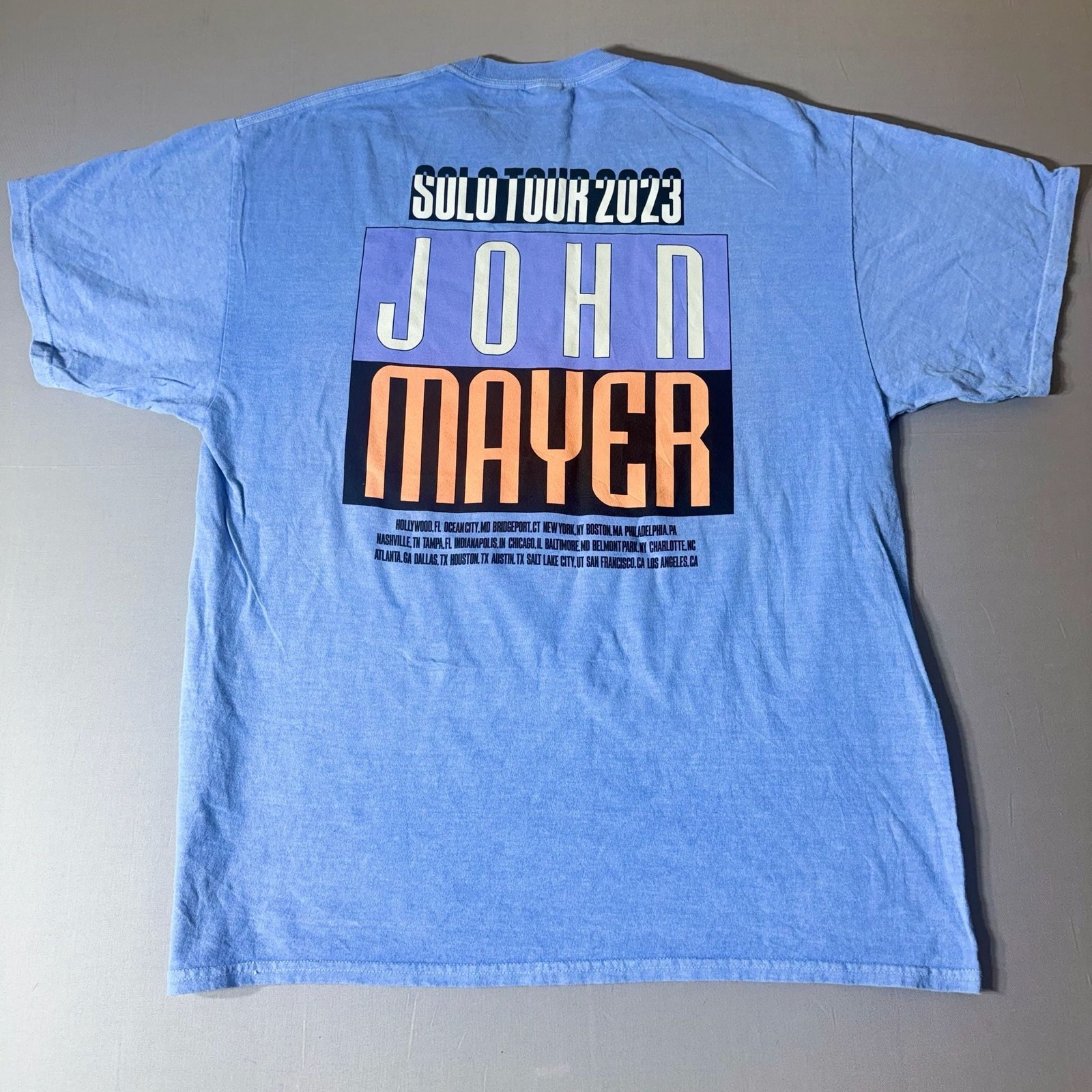 John Mayer Solo Tour 2023 Official Concert Merch T-Shirt gallery