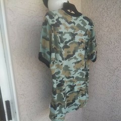 AUTHENTIC”REVERSE THREADS” CHAMP MEN’S CAMO SHORT SLEEVE KNIT TOP SIZE LARGE