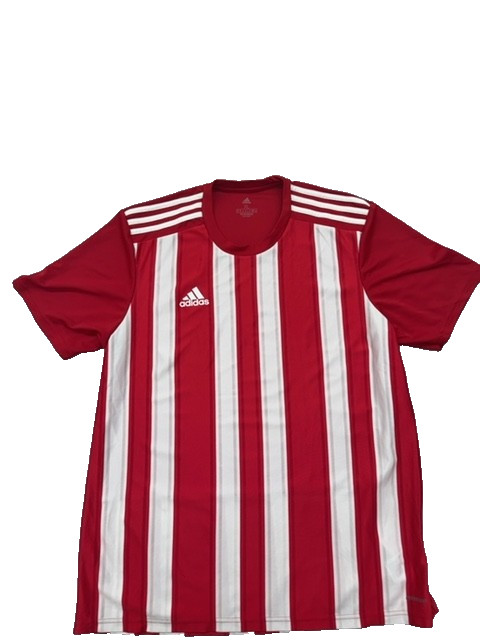 Adidas Jersey Striped 24 XL White/Red AeroReady Primegreen