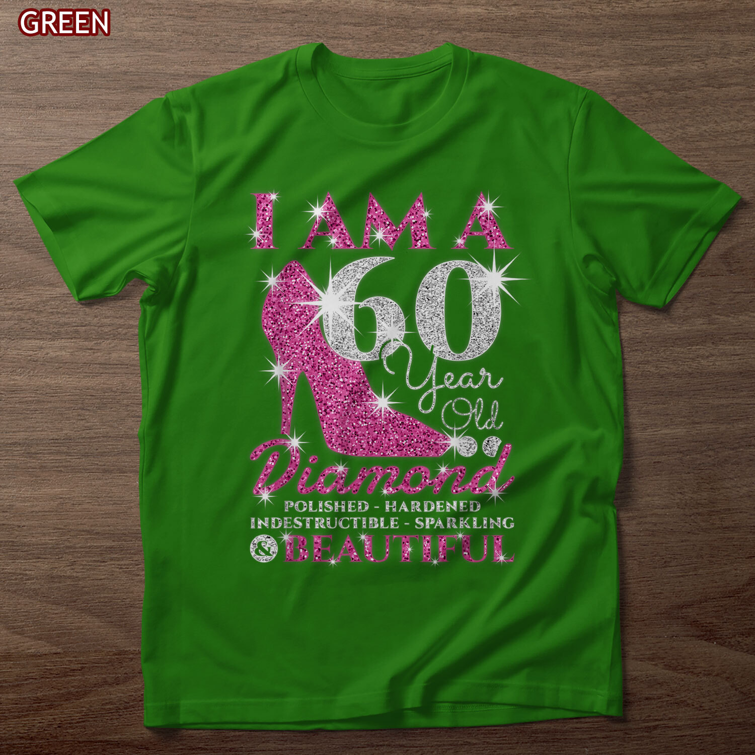 I Am A 60 Year Old Diamond, Womens 60th Birthday T-Shirt, Gift For Girl, Women gallery
