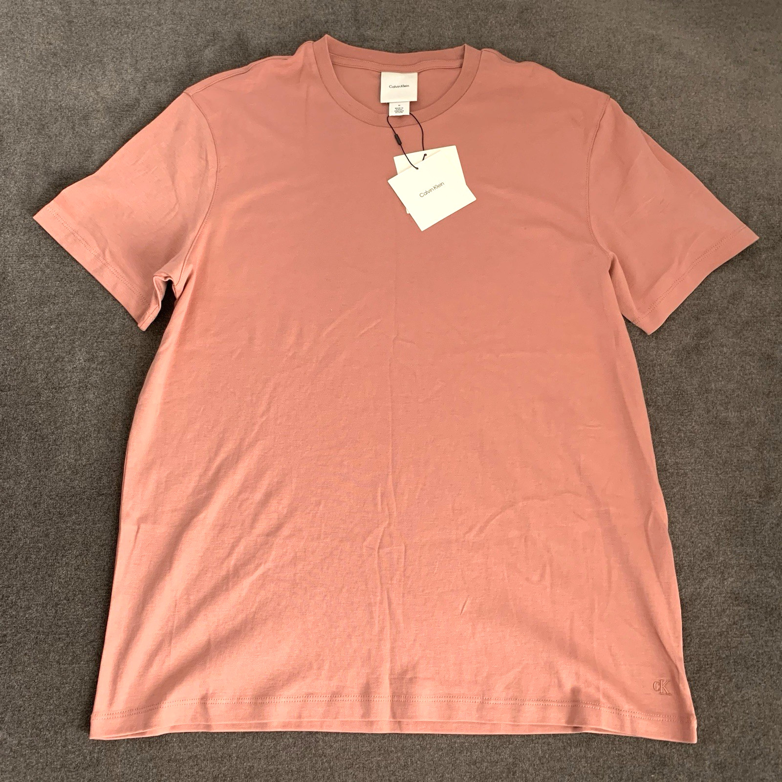 Calvin Klein Men’s M Short-Sleeve Supima Cotton Soft Interlock T-Shirt Rose Red