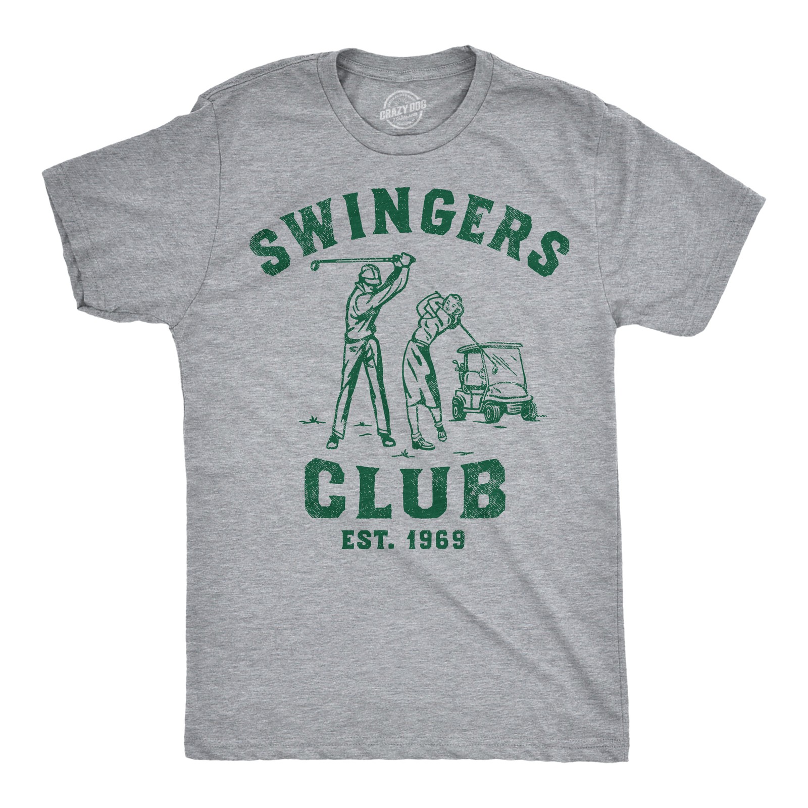 Mens Swingers Club Funny T Shirts Sarcastic Golfing Graphic Tee for Men