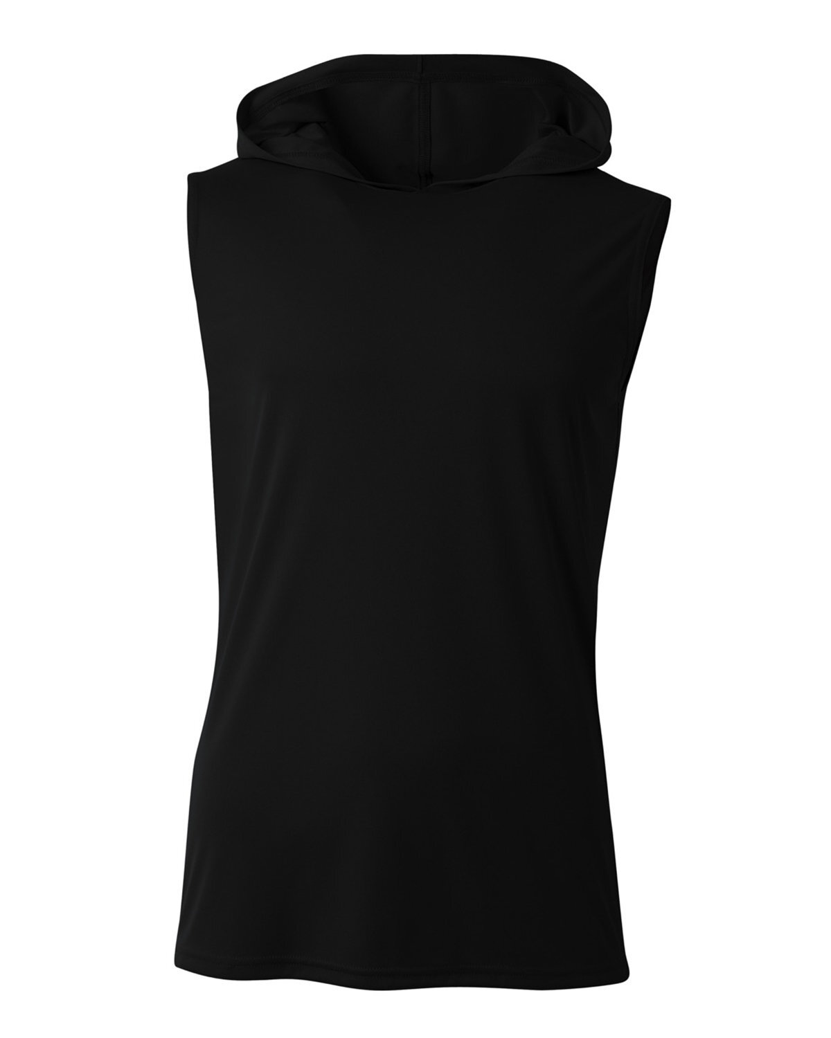 A4 N3410 Mens 4oz Micro Polyester Interlock Cooling Performance Hooded T-Shirt