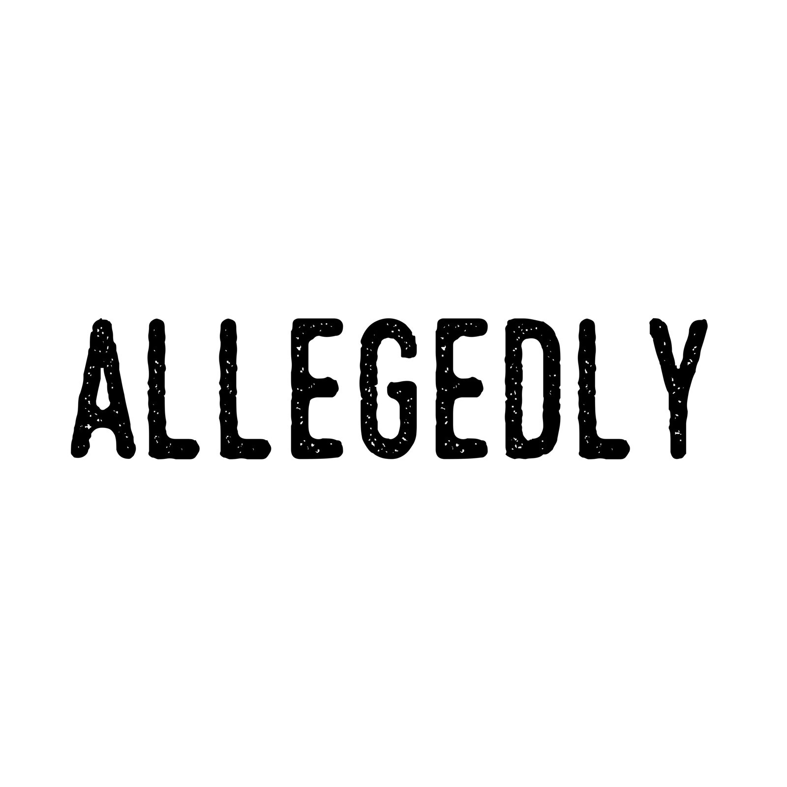 “Allegedly” Screen printed 100% cotton T-shirt hand made California Size L gallery