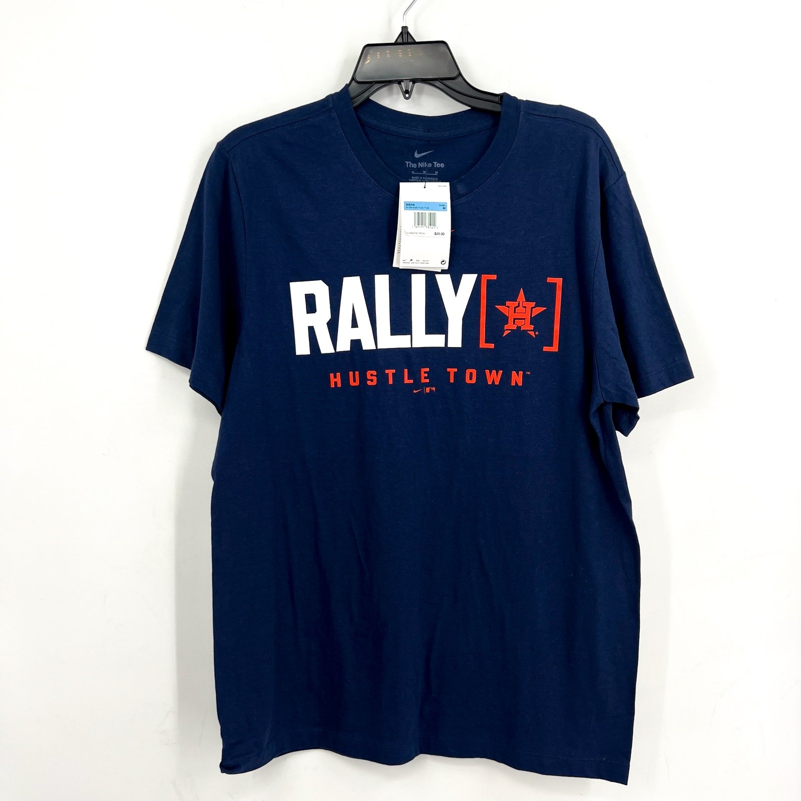 NIKE Mens Houston Astros Rally Home Graphic T-shirt Medium Chattanooga Blue NWT gallery