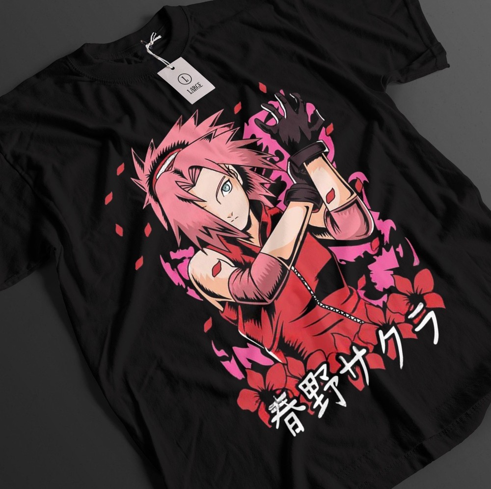 Naruto Shirt Haruno Sakura Tshirt Sasuke T-Shirt Tsunade Top Anime Unisex Tee